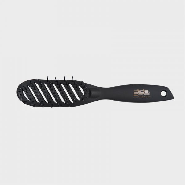 Glide Rubberized Curved Vent Brush
