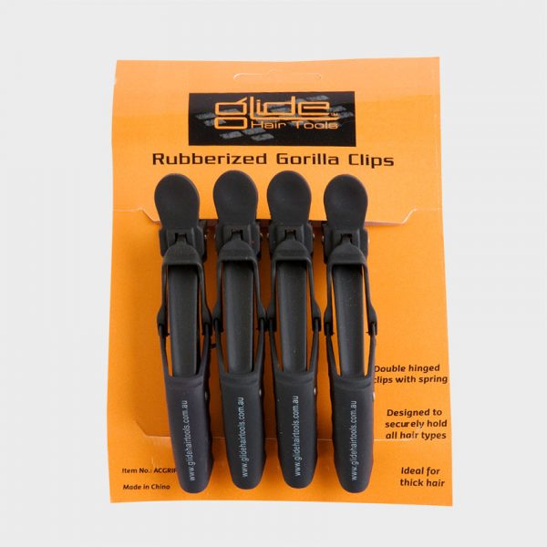 Glide Rubberised Gorilla Clips 4 pack