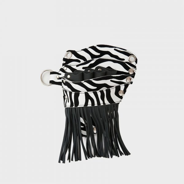 Glide Zebra Tassle Pouch