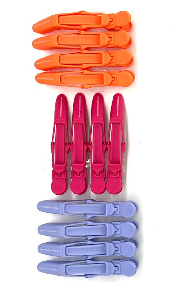 Glide Rubberised Gorilla Clips 12 pkt