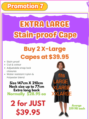 2 X-Large Capes for $39.95