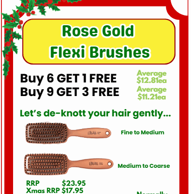 Rose Gold  Flexi Brushes