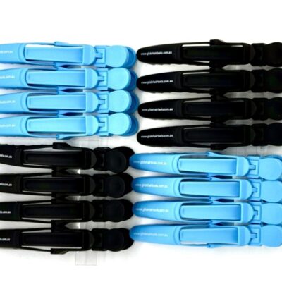 Blue and Black 16 Pack Glide Gorilla Clips